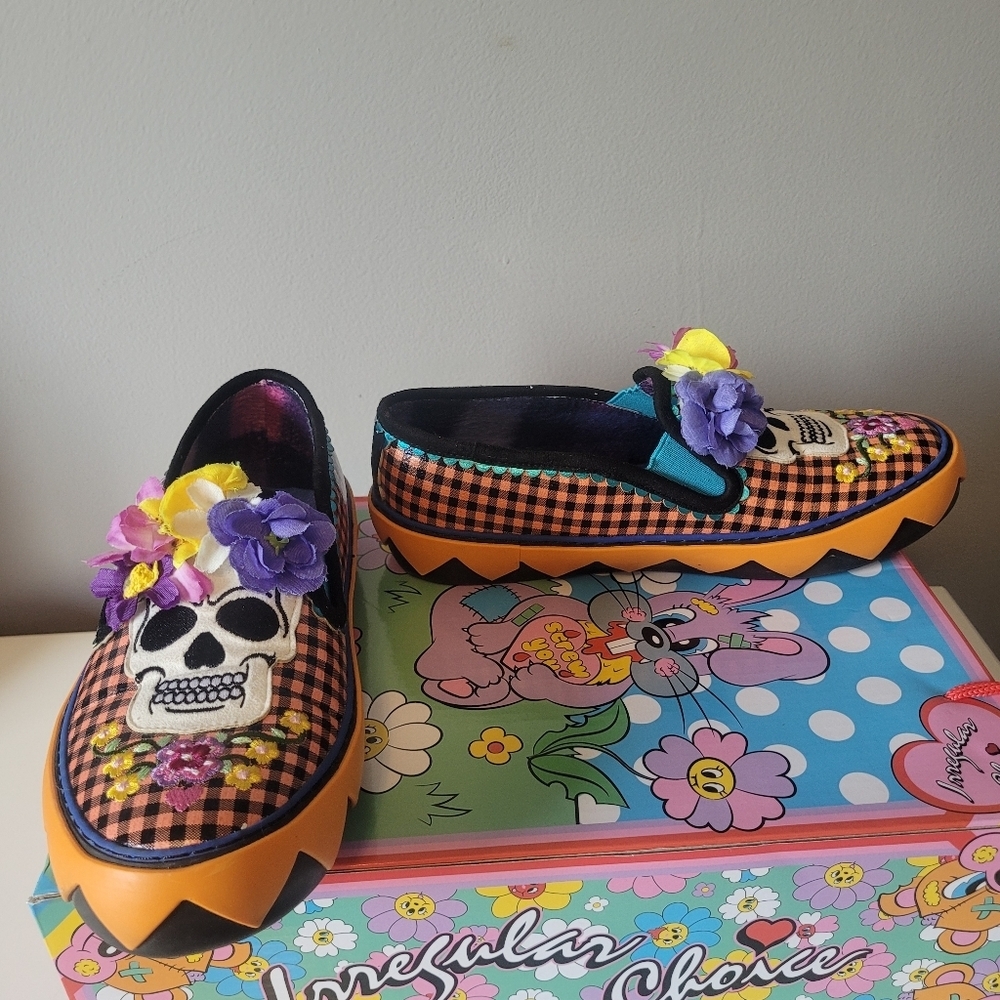 Irregular Choice Skullduggery Flats, VGUC, Size 36
